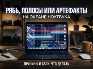 Рябь, полосы или артефакты на экране ноутбука- причины