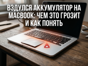 Вздулся аккумулятор на MacBook: чем это грозит и как понять